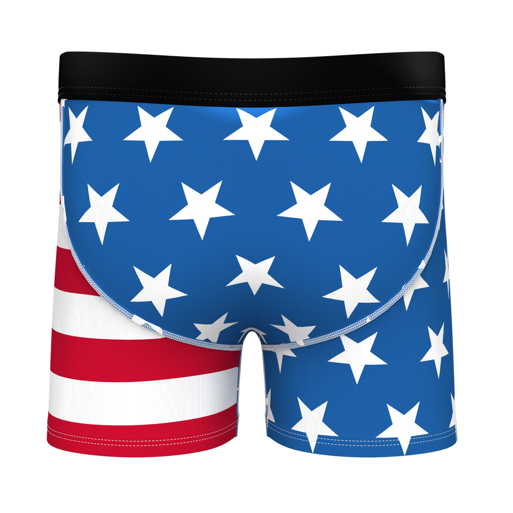 The Mascot | American Flag Youth Boxer Briefs - Shinesty