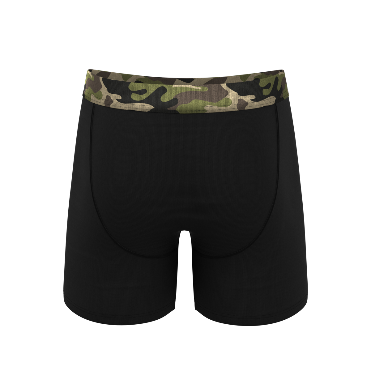 The Midnights | Black and Camo Ball Hammock® Pouch Underwear With Fly - Shinesty