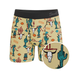 The Mirage | Western Cactus Ball Hammock® Pouch Underwear With Fly - Shinesty