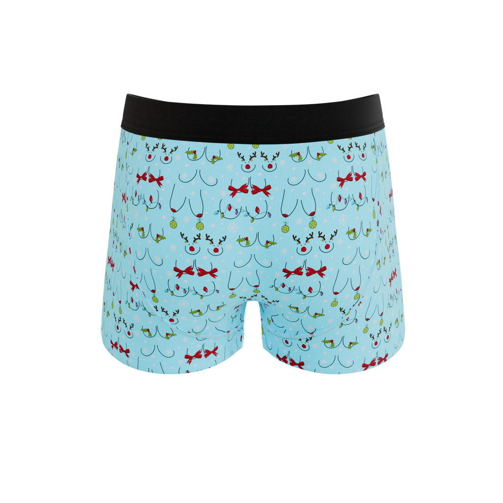 The Mistletits | Christmas Bust Ball Hammock® Pouch Trunks Underwear - Shinesty