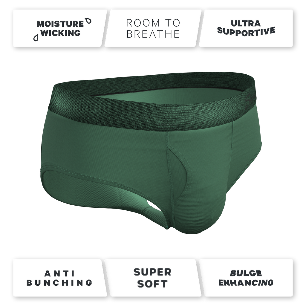 The Money Tree | Forrest Green Tonal Ball Hammock® Pouch Underwear Briefs - Shinesty