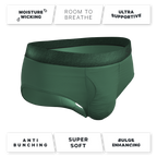 The Money Tree | Forrest Green Tonal Ball Hammock® Pouch Underwear Briefs - Shinesty