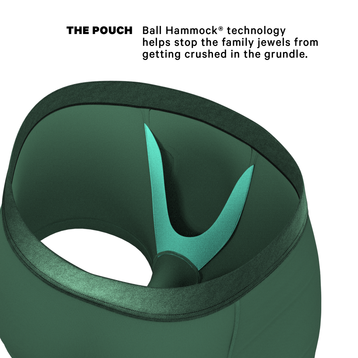 The Money Tree | Forrest Green Tonal Ball Hammock® Pouch Trunks Underwear - Shinesty