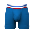 The Morning Glory | Blue with USA Waistband Ball Hammock® Pouch Underwear - Shinesty