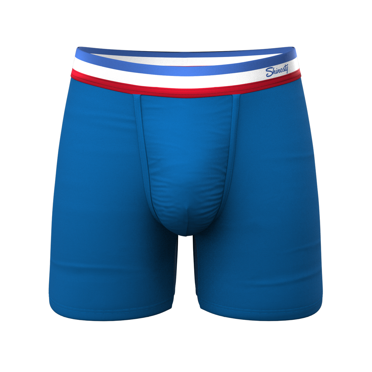 The Morning Glory | Blue with USA Waistband Ball Hammock® Pouch Underwear - Shinesty