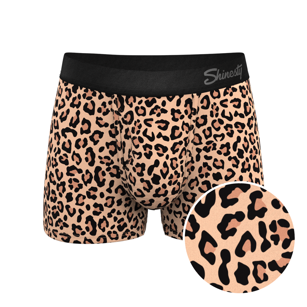 The Most Def | Leopard Print Ball Hammock® Pouch Trunks Underwear - Shinesty