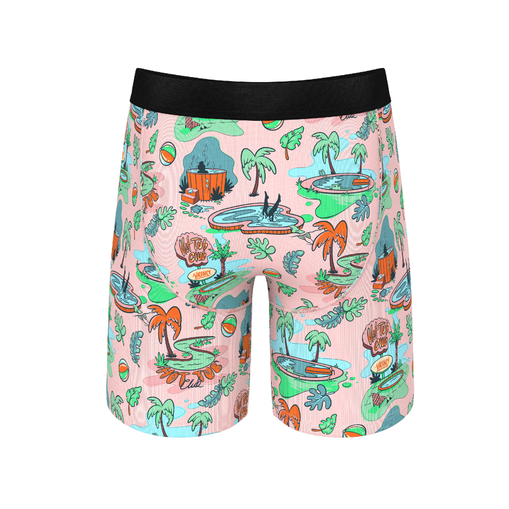 The Motel Hotel | Palm Springs Tropical Ball Hammock® Boxer - Long Leg - Shinesty