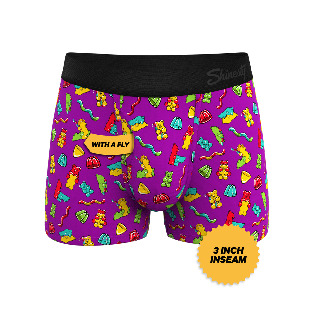 The Naughty Bears | Gummy Bear Ball Hammock® Pouch Trunks Underwear - Shinesty