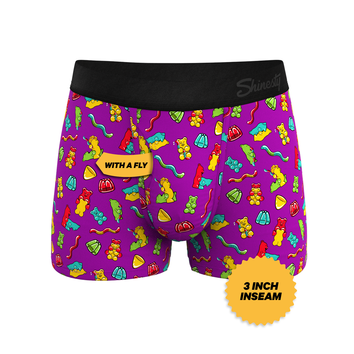 The Naughty Bears | Gummy Bear Ball Hammock® Pouch Trunks Underwear - Shinesty