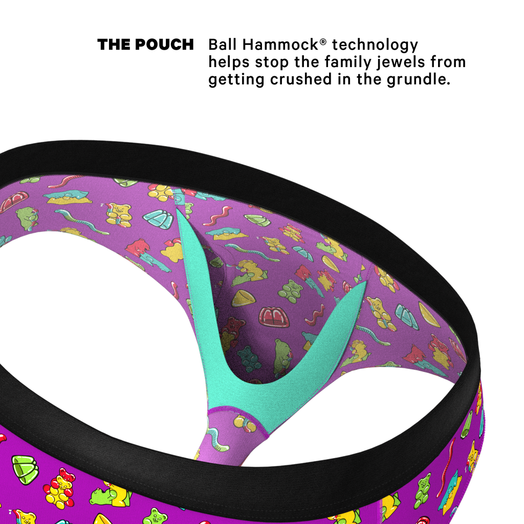 The Naughty Bears | Gummy Bear Ball Hammock® Pouch Underwear Briefs - Shinesty