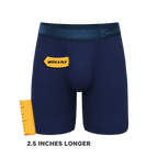 The Navy Jones | Tonal Navy Ball Hammock® Boxer - Long Leg - Shinesty