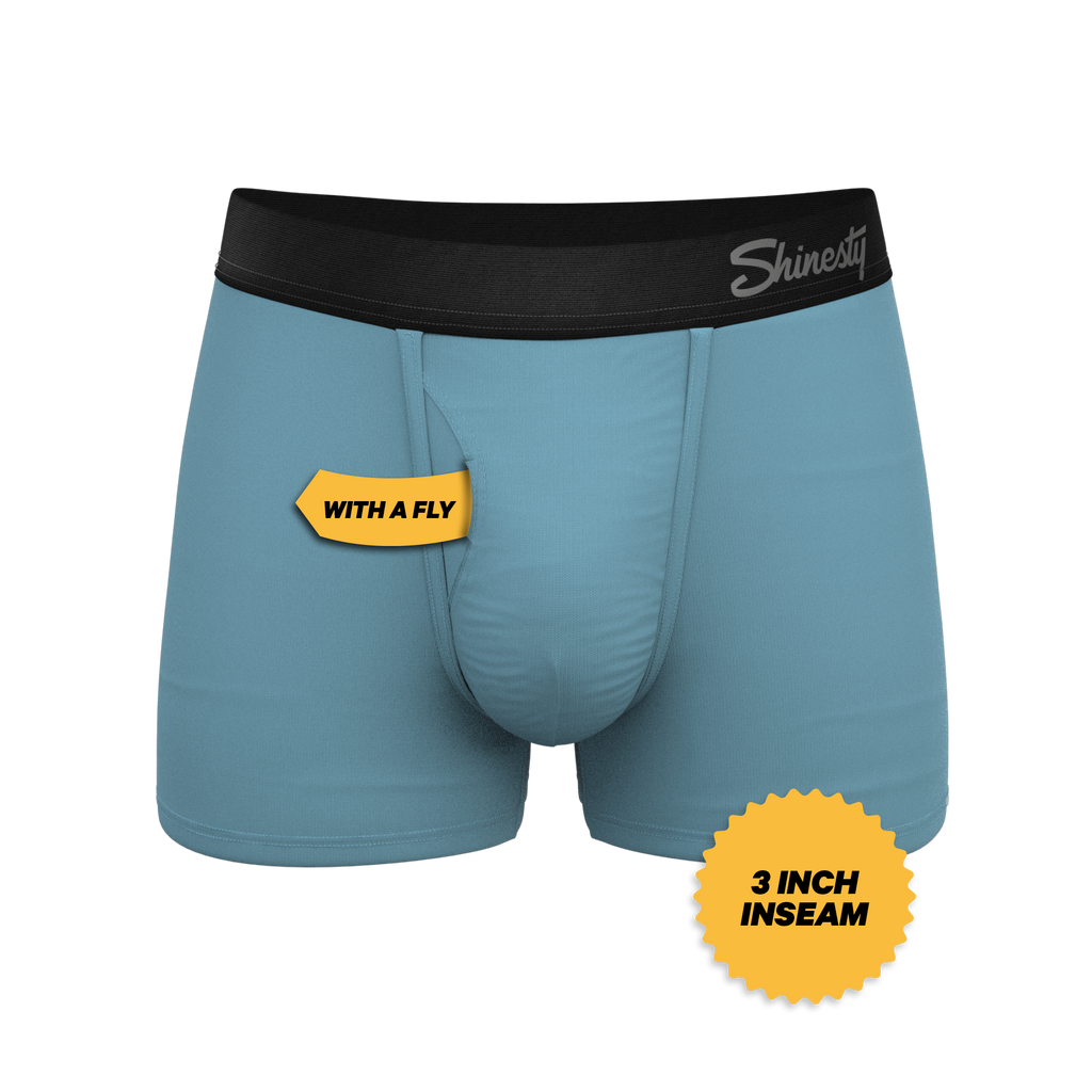 The Neptune | Slate Blue Ball Hammock® Pouch Trunks Underwear - Shinesty