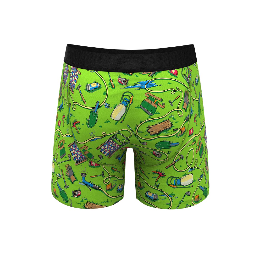 The Nice Piece Of Grass | Gardening Hose Ball Hammock® Pouch Underwear With Fly - Shinesty
