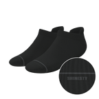 The Night Op | Plain Black Heel Hammock™ Ankle Socks - Shinesty