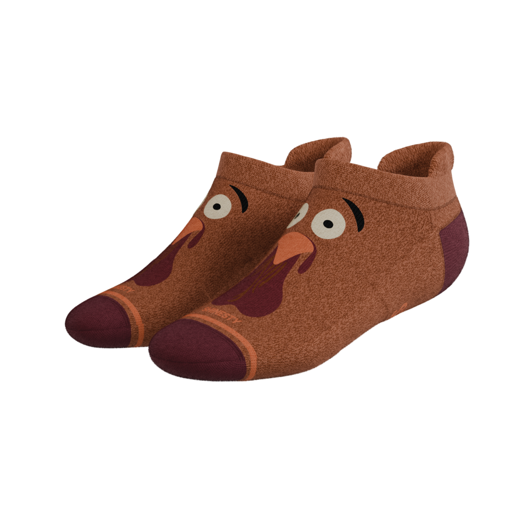 The No Leftovers | Thanksgiving Turkey Heel Hammock™ Ankle Socks - Shinesty