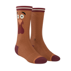 The No Leftovers | Thanksgiving Turkey Heel Hammock™ Crew Socks - Shinesty