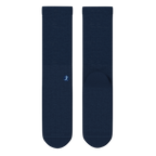 The Ocean Blue | Chambray Heather Heel Hammock™ Crew Socks - Shinesty