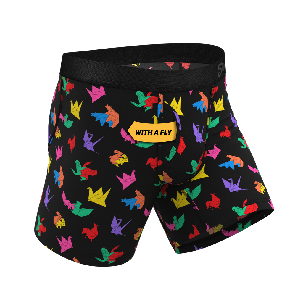 The Fold Fashioned | Origami Ball Hammock® Pouch Underwear With Fly - Shinesty