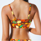 The Acorn Hoard | Fall Leaves Boob Hammock™ Scoop Bralette - Shinesty