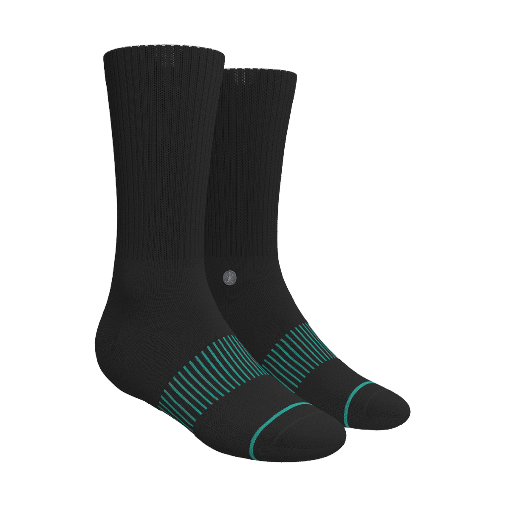 Versatile Solids Mix Pack | Blue Tri Color Block and Solids Heel Hammock™ Crew Socks 6 Pack - Shinesty