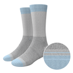 The Pacific Blue | Tri Color Block Heel Hammock™ Crew Socks - Shinesty
