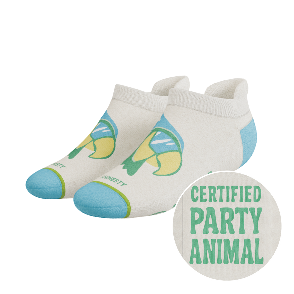 The Party Animal | Shinesty x Margaritaville® Heel Hammock™ Ankle Socks - Shinesty