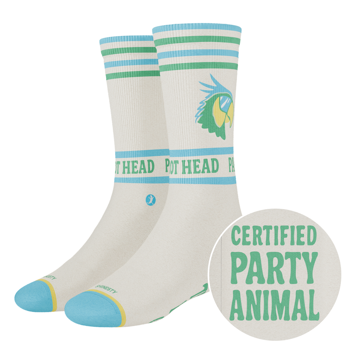 The Party Animal | Shinesty x Margaritaville® Heel Hammock™ Crew Socks - Shinesty