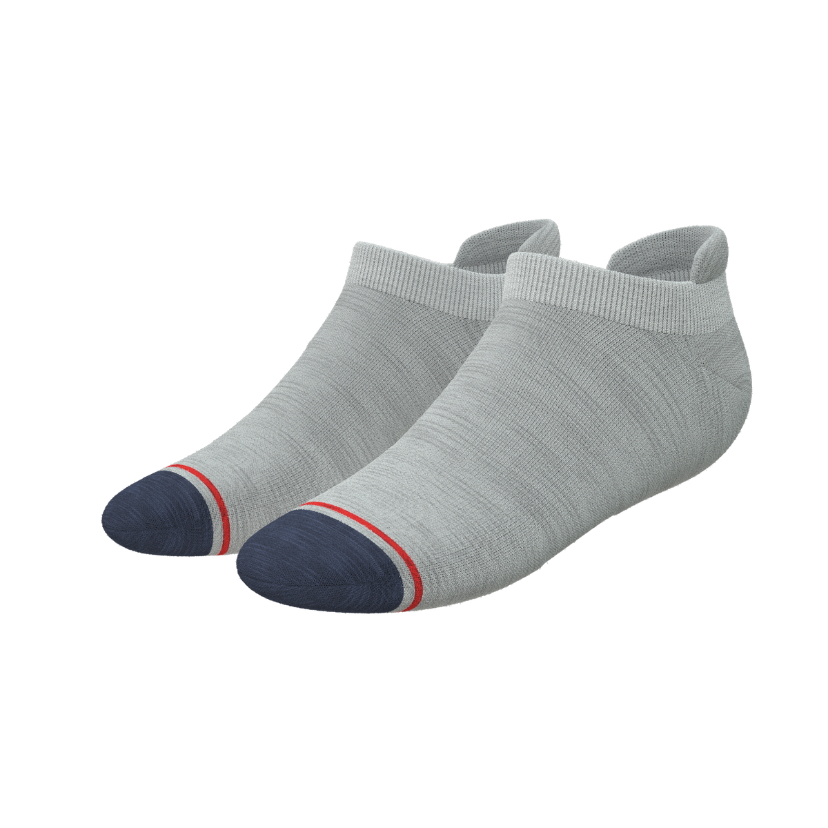 The Pebble | Grey Heel Hammock™ Ankle Socks - Shinesty