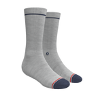 The Pebble | Grey Heel Hammock™ Crew Socks - Shinesty