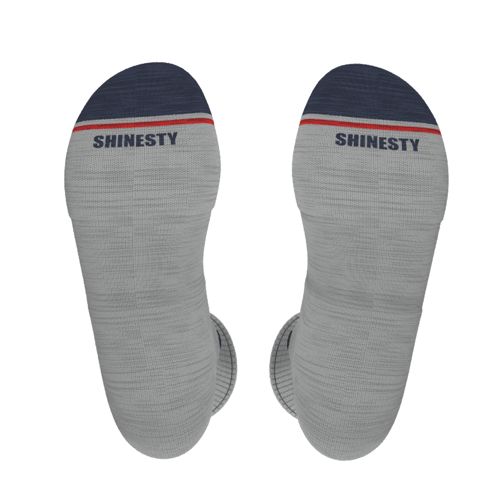The Pebble | Grey Heel Hammock™ Crew Socks - Shinesty