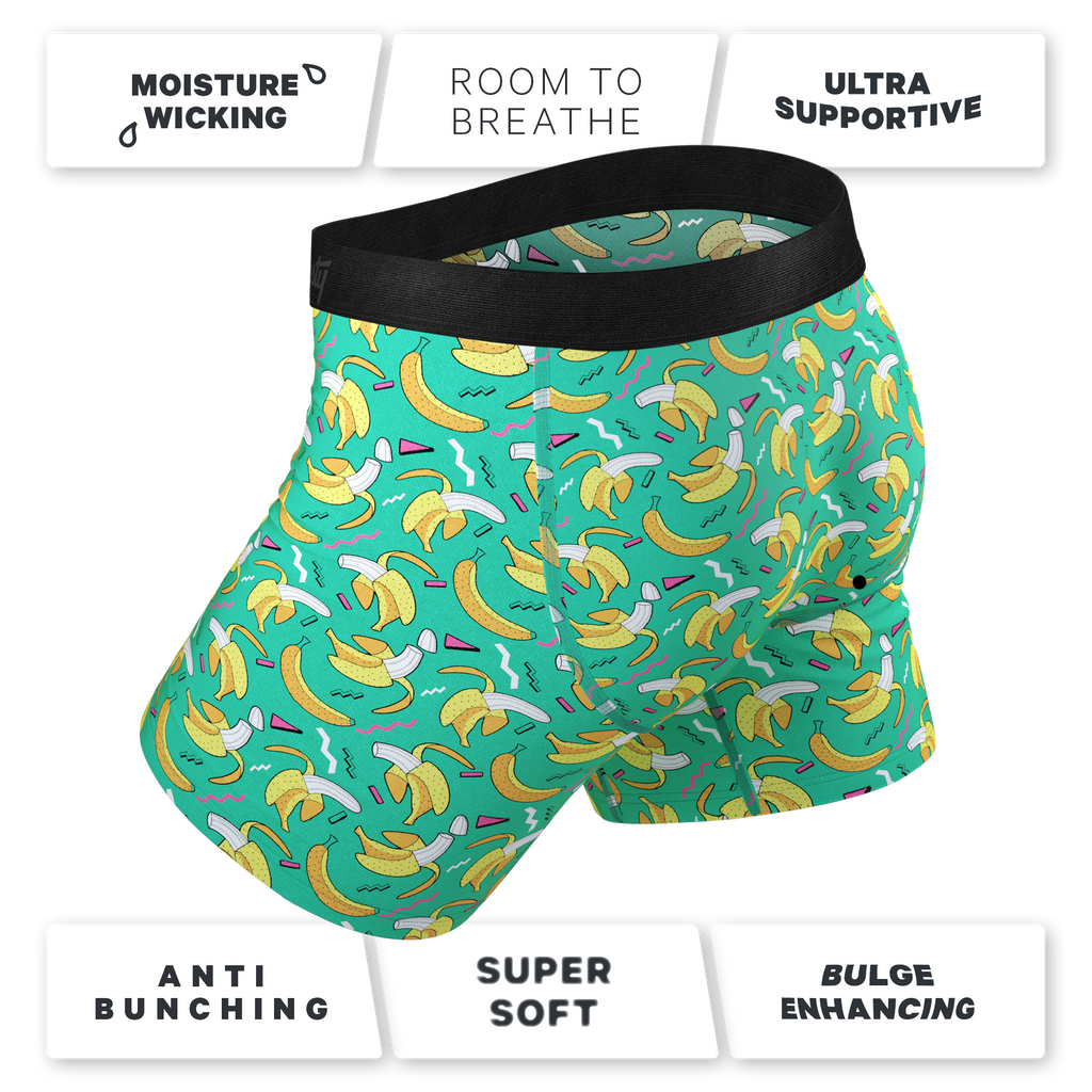 The Peel Deal | Retro Banana Ball Hammock® Pouch Underwear With Fly - Shinesty
