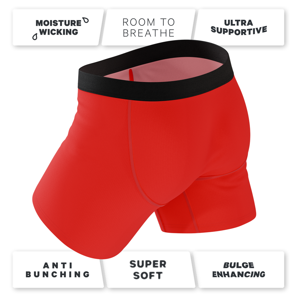 The Picante | Chili Pepper Ball Hammock® Pouch Underwear With Fly - Shinesty