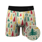 The Pine Tree Playboy | Retro Christmas Trees Ball Hammock® Pouch Underwear - Shinesty