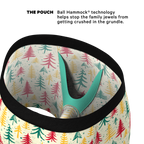 The Pine Tree Playboy | Retro Christmas Trees Ball Hammock® Pouch Underwear - Shinesty