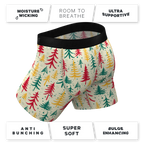 The Pine Tree Playboy | Retro Christmas Trees Ball Hammock® Pouch Underwear - Shinesty