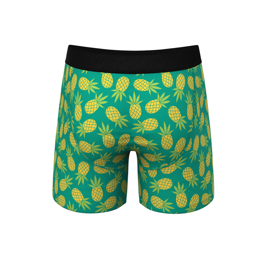 The Pineapple Express | Pineapple Ball Hammock® Pouch Underwear With Fly - Shinesty