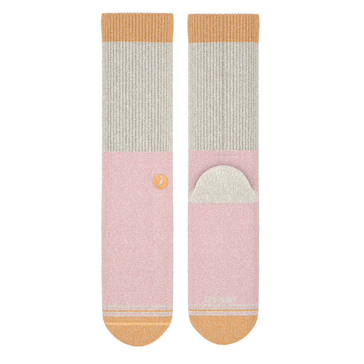 The Pinky Toes | Tri Color Block Heel Hammock™ Crew Socks - Shinesty