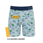 The Pirate's Booty | Naughty Map Ball Hammock® Boxer - Long Leg - Shinesty