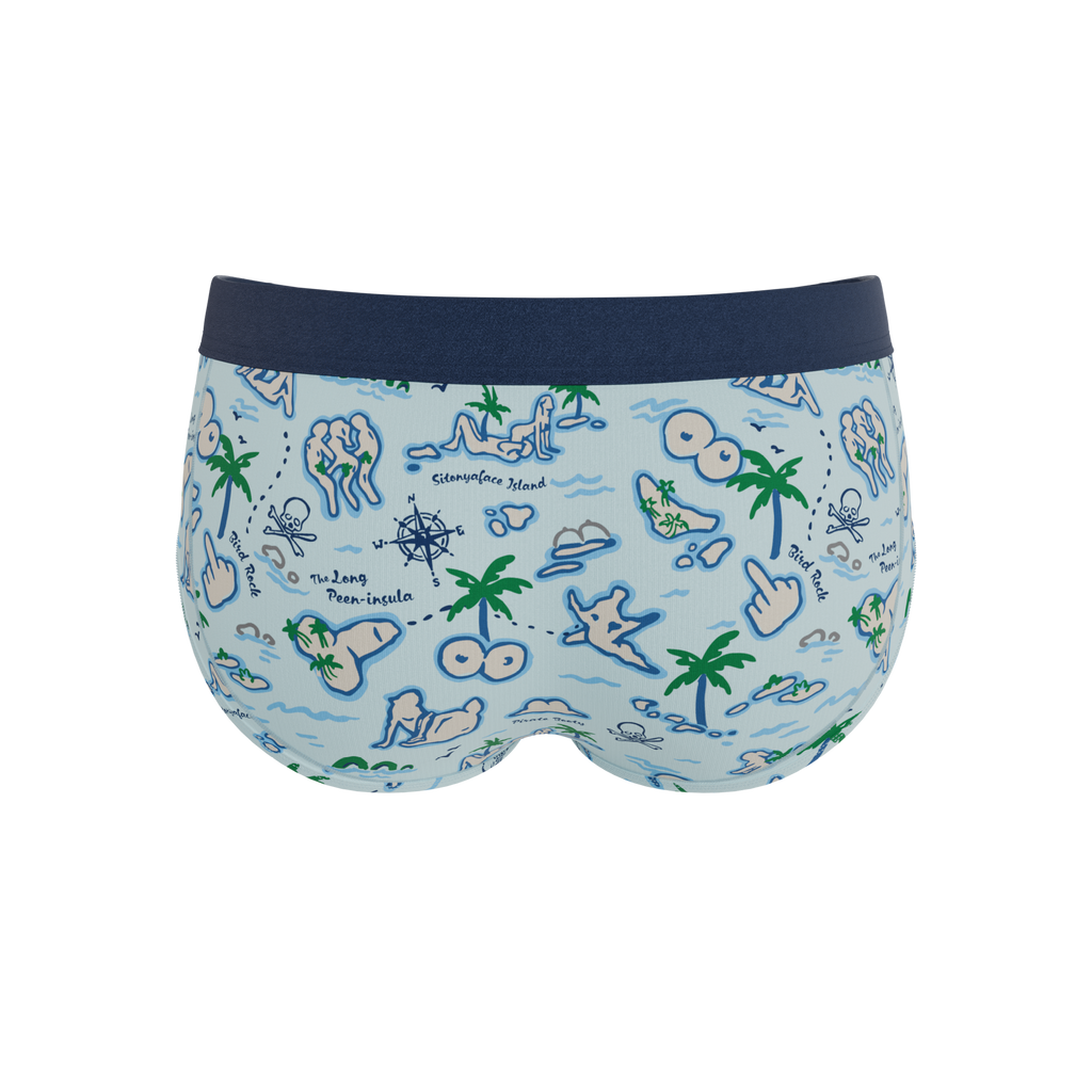 The Pirate's Booty | Naughty Map Ball Hammock® Pouch Underwear Briefs - Shinesty