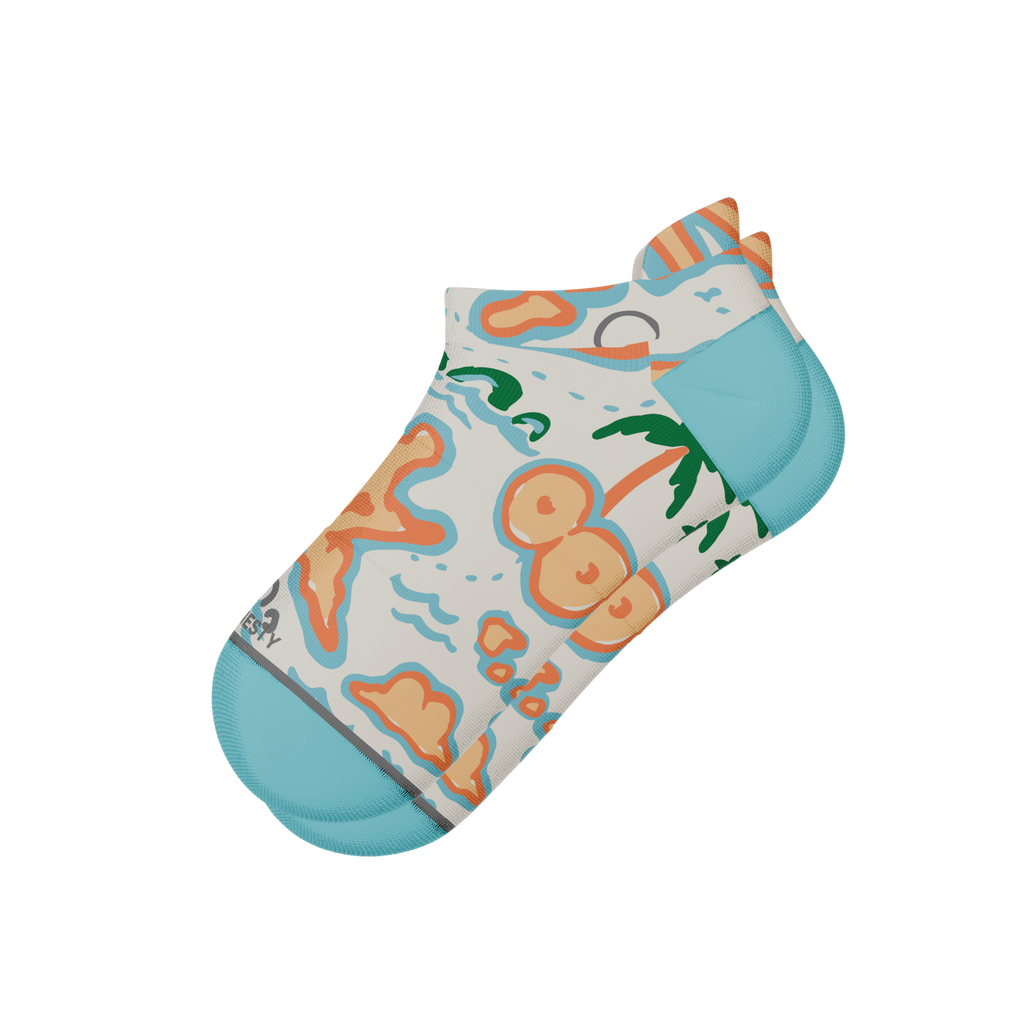 The Pirate's Booty | Naughty Map Heel Hammock™ Ankle Socks - Shinesty