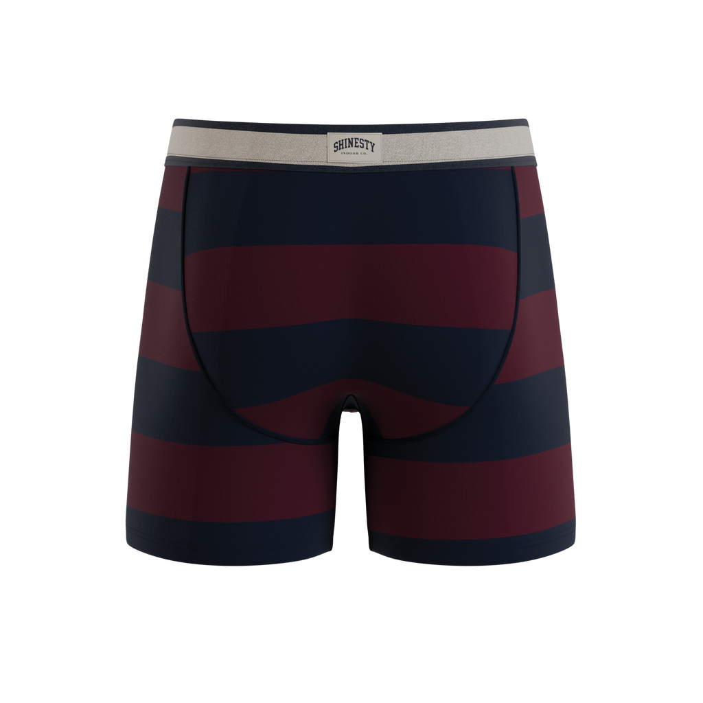 The Pitch | Rugby Stripe Ball Hammock® Pouch Underwear With Fly - Shinesty