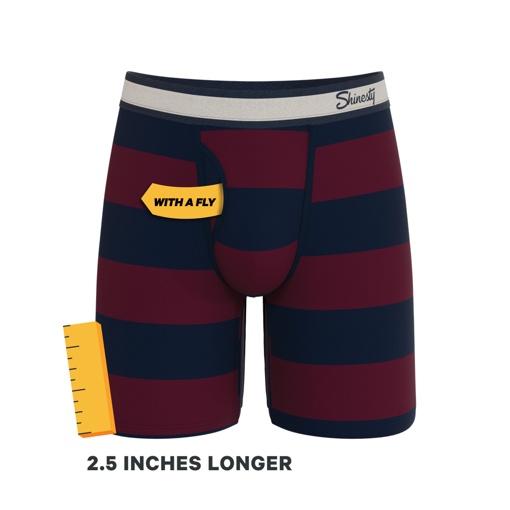 The Pitch | Rugby Stripe Ball Hammock® Boxer - Long Leg - Shinesty