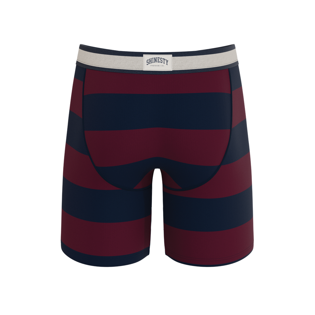 The Pitch | Rugby Stripe Ball Hammock® Boxer - Long Leg - Shinesty