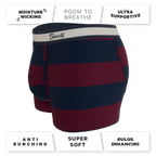 The Pitch | Rugby Stripe Ball Hammock® Pouch Trunks Underwear - Shinesty