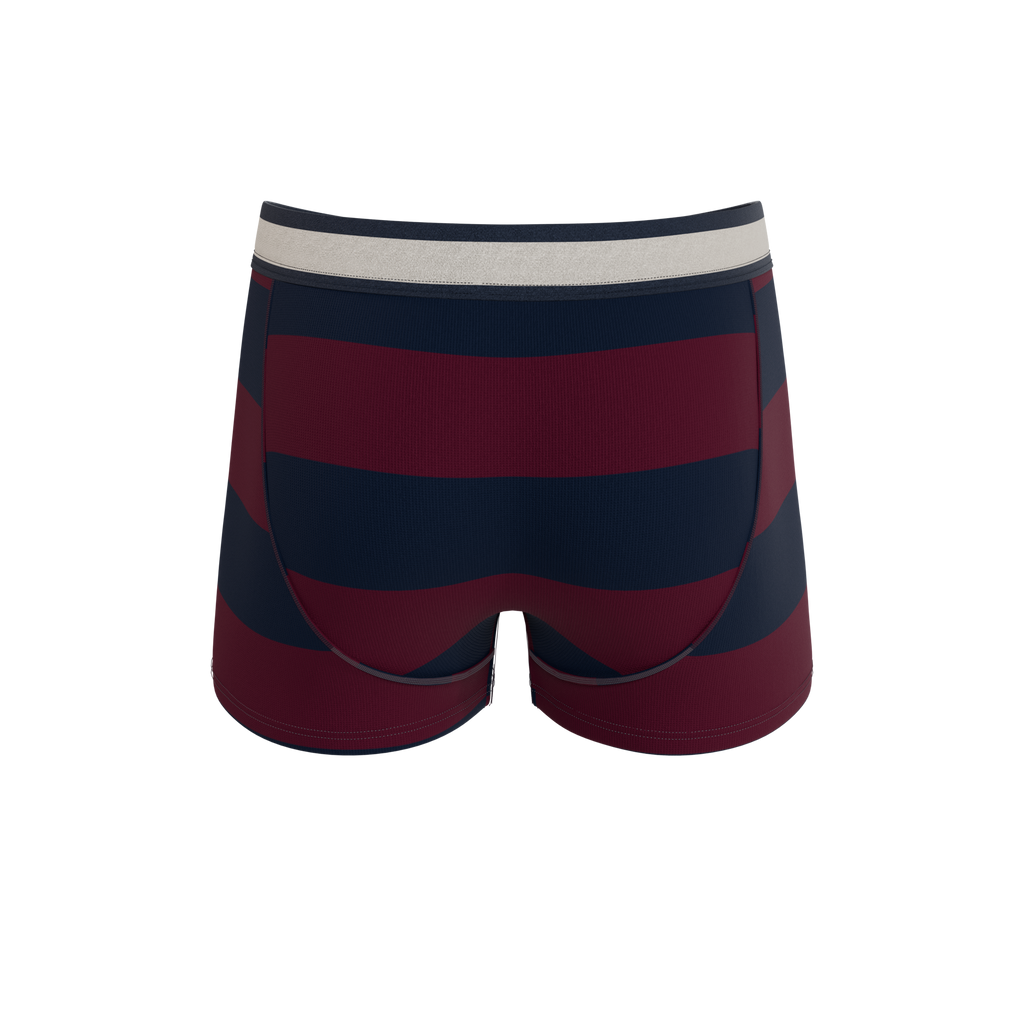 The Pitch | Rugby Stripe Ball Hammock® Pouch Trunks Underwear - Shinesty