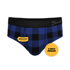 The Precious Plums | Blue Plaid Ball Hammock® Pouch Underwear Briefs - Shinesty