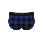 The Precious Plums | Blue Plaid Ball Hammock® Pouch Underwear Briefs - Shinesty