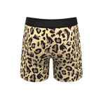 The Primal Passion | Naughty Cheetah Print Ball Hammock® Pouch Underwear With Fly - Shinesty
