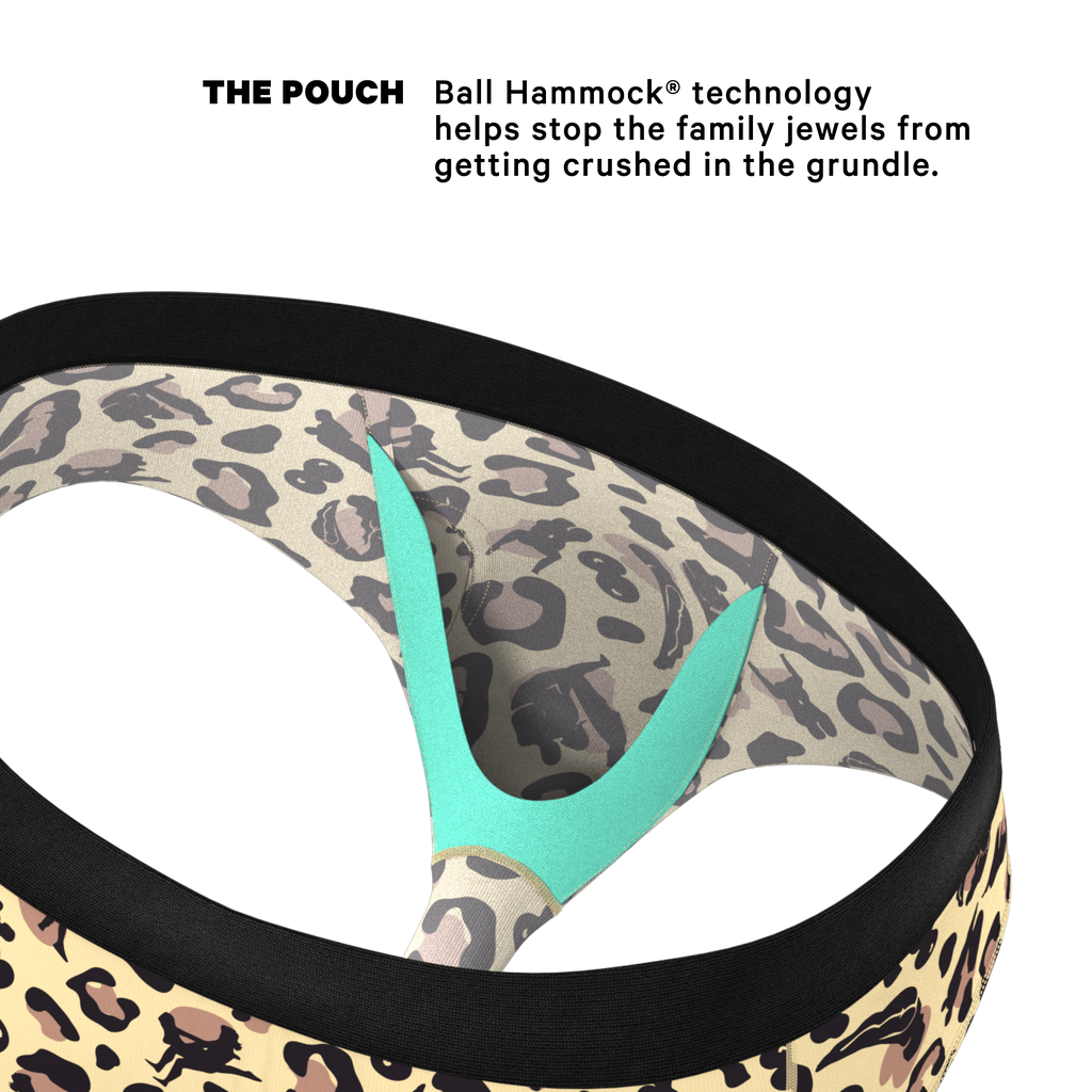 The Primal Passion | Naughty Cheetah Print Ball Hammock® Pouch Underwear Briefs - Shinesty