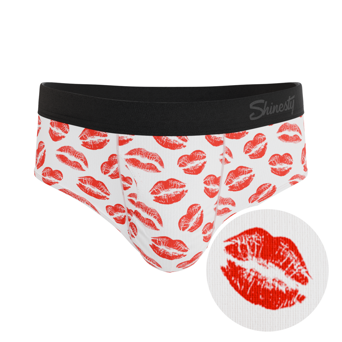 The Pucker Up | Lipstick Kiss Ball Hammock® Pouch Underwear Briefs - Shinesty